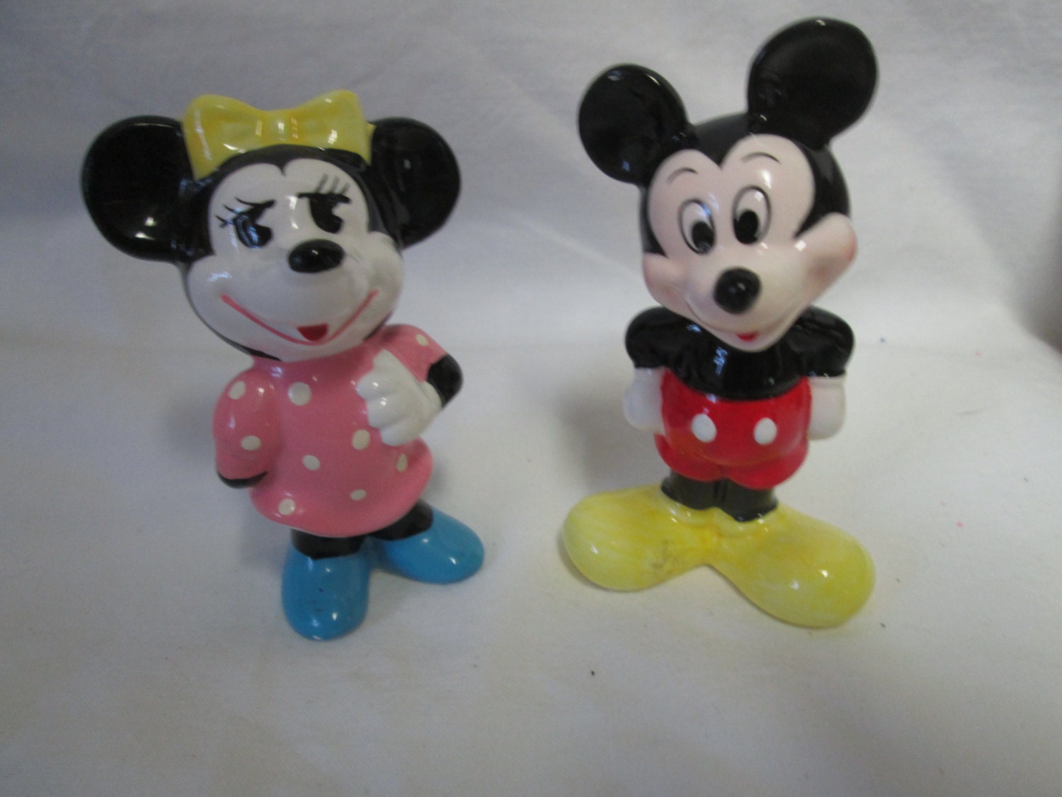 Disney White & Gray Mickey & Minnie Mouse 5-Piece Ceramic