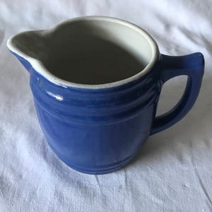 Antiker Blauer Keramik Wasser MilchKrug 1800er Jahre Frühe | Etsy