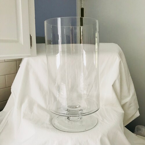 Vintage Giant shops Vase Vessel Collectible Holder Display Glass Display Jar 15
