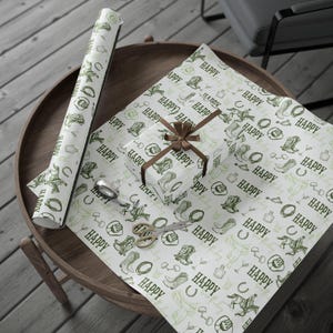 Carta da regalo a tema cowboy - Carta da regalo a tema western per compleanni, feste e occasioni speciali, fogli per incartare i regali, feste uniche