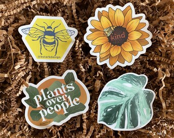 Plant Lover Sticker Pack - 4 Pack