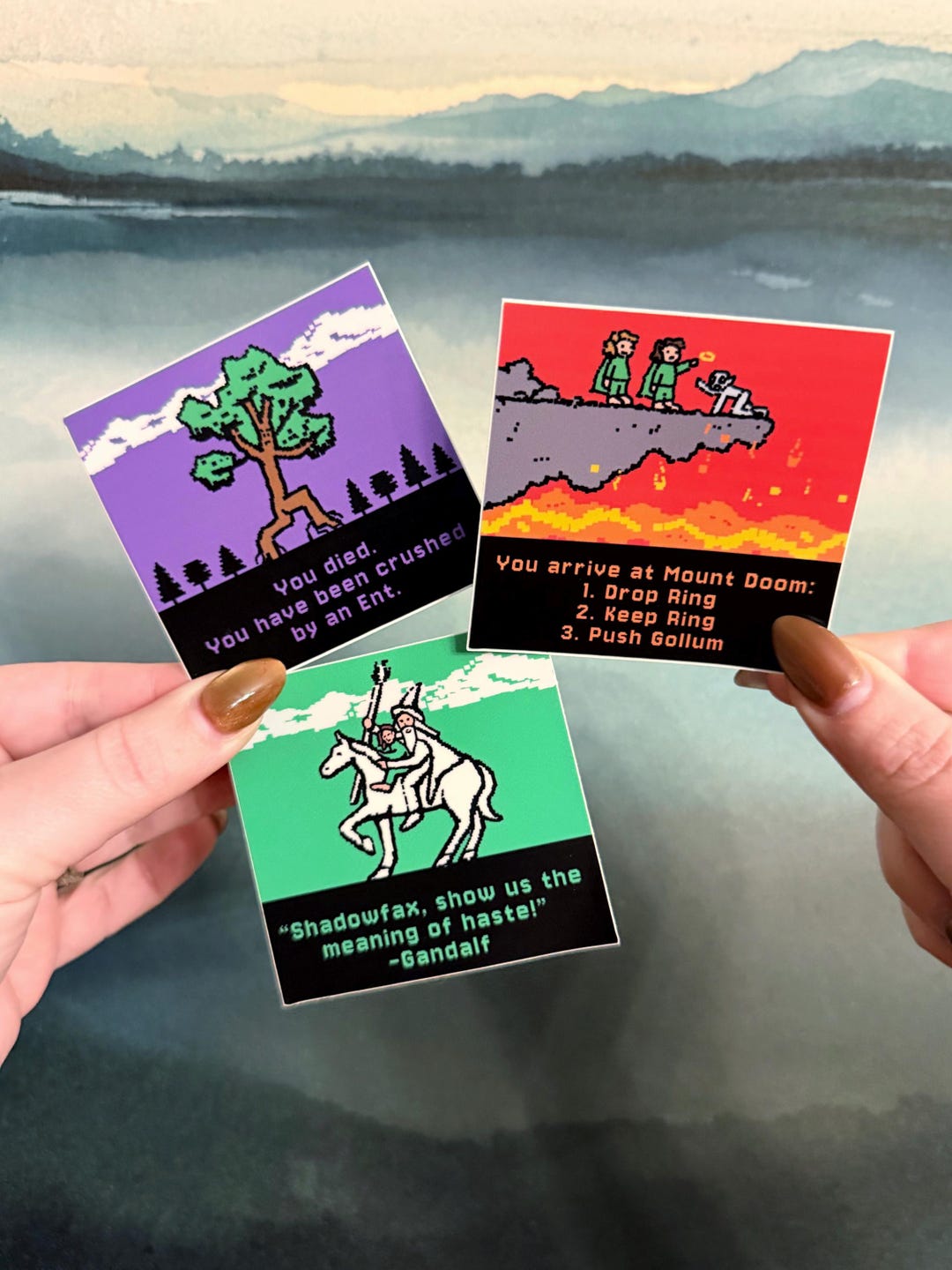 Trl Sticker Lord of the Rings X Oregon Trail Sticker Pack - 3 Unique Stickers ...