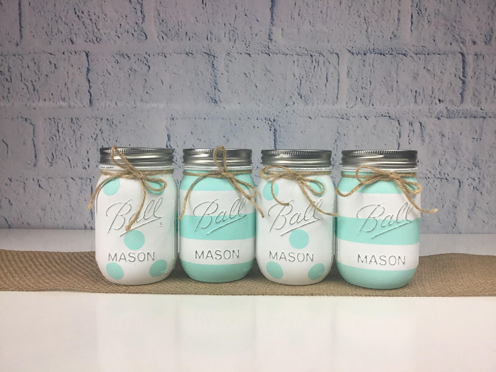 Mint Green Baby Shower Centerpieces Mint Green Party Decor Etsy