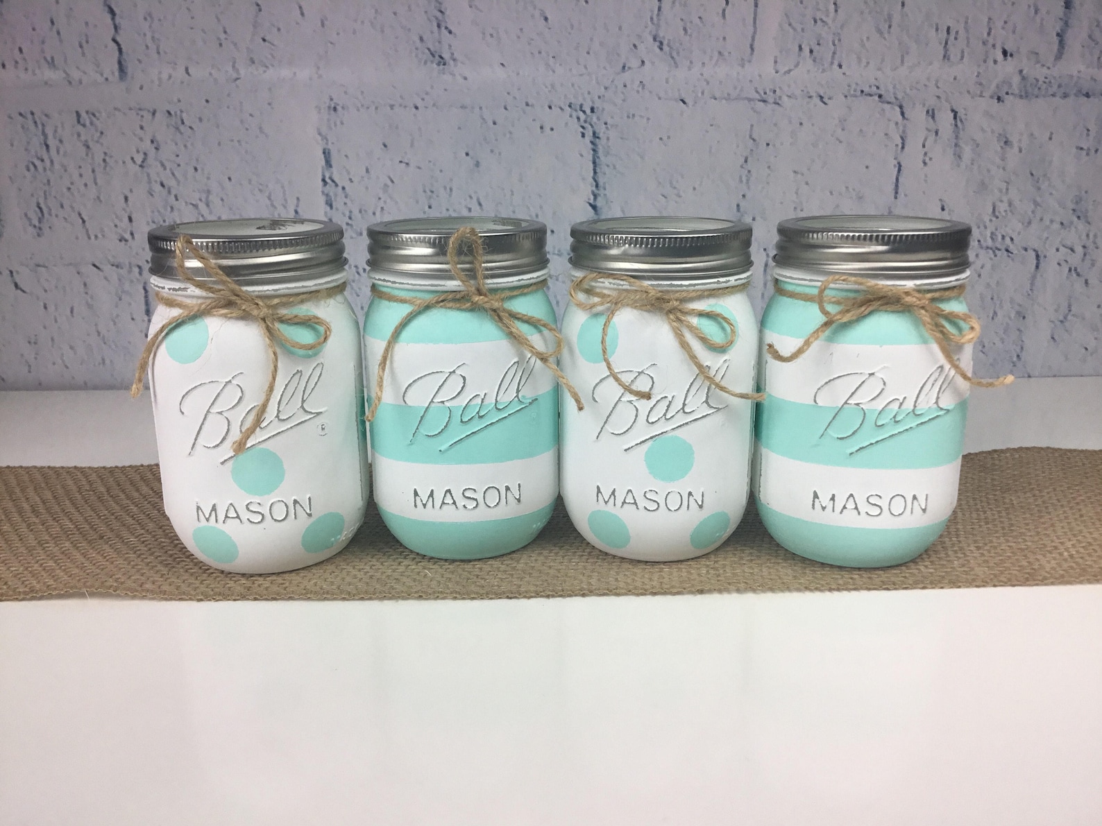 Mint Green Baby Shower Centerpieces Mint Green Party Decor Etsy