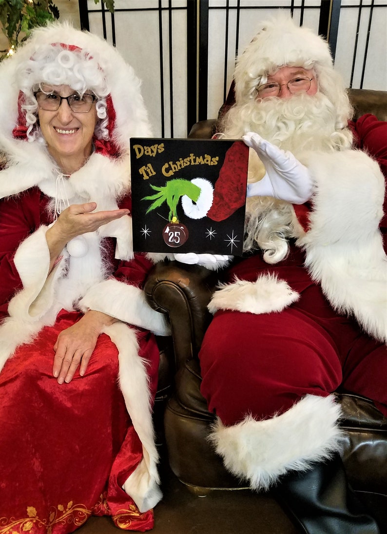 Grinch Advent Calendar Art Print Grinch Christmas Countdown Etsy