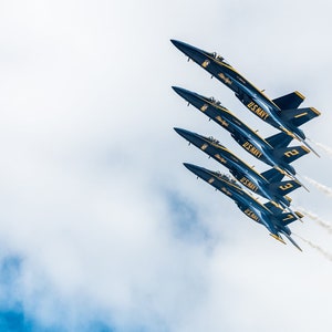 Blue Angels Demonstration Squadron of the United States Navy F/A-18 Super Hornets