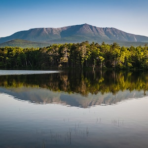 Mt Katahdin aus oberen Togue Teich