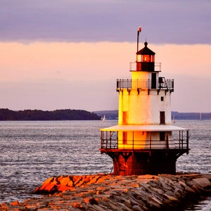 Spring Point Lighthouse at Sunset