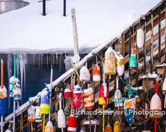 Lobster Buoys in Winter