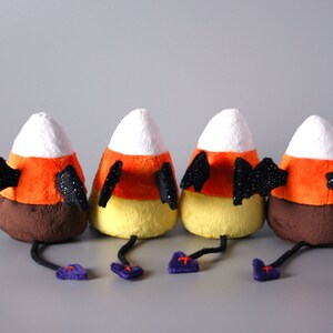Demon Candy Corn Plush Pattern PDF -Cute Halloween Stuffed Animal Sewing Pattern Halloween Craft Tutorial Demon Plushie Pattern for Sewing image 6