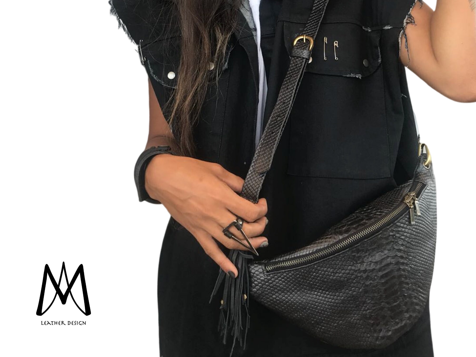 large black bum bag