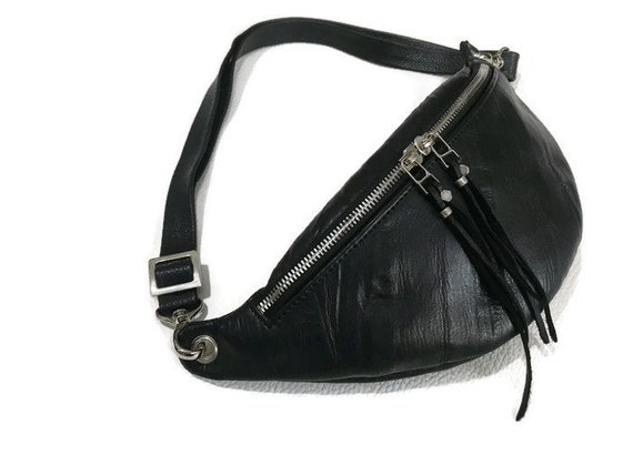leather bum bag womens