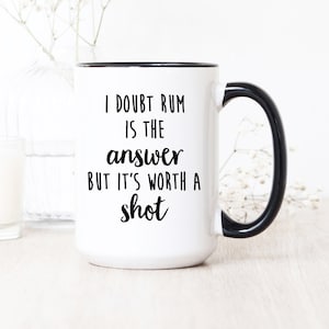 Rum Gifts - Rum Novelty Gifts - Funny Rum Gifts - Rum Accessories - Rum Lovers Gifts - Funny Rum Mug - Pirate Related Gifts