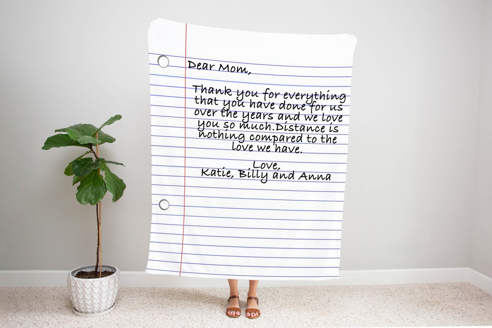Handwriting Blanket Custom Blanket Personalized Blanket Etsy