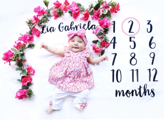 month by month baby blanket