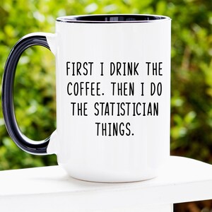 Caneca estatística, caneca personalizada, presente personalizado, presente estatístico, caneca engraçada de estatísticas, presentes estatísticos