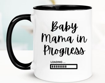 Baby Mama Mug, Mama Coffee Mug, Baby Mama Gift, Pregnancy Announcement Gifts, New Mom Gift, Personalized Coffee Mug, Customized Mug