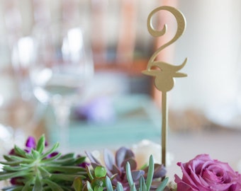 Numbers On a Stick, DIY Table Numbers,Wood Numbers on a Table & Ball Design, Wedding Table Numbers, Party Guests Table Numbers, DIY Brides