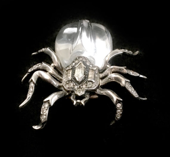 Trifari Sterling Iconic 'Jelly Belly' Spider Dress