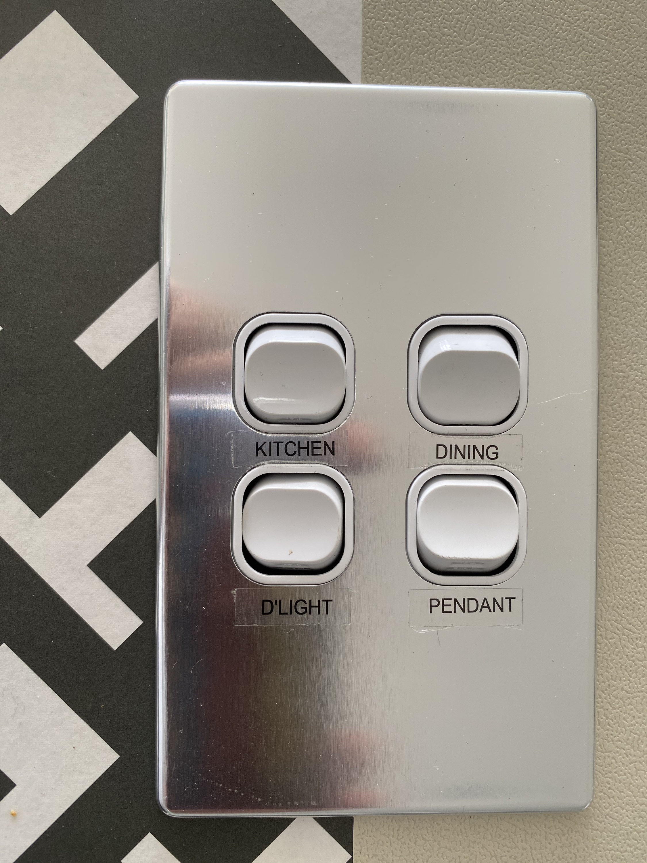 Light Switch Labels / Stickers 250 Labels/ 144 Locations Etsy