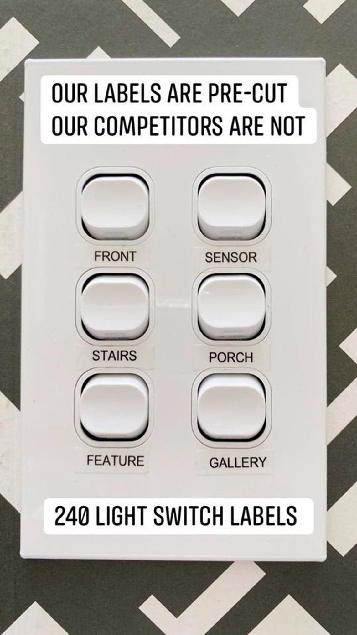 Light Switch Labels / Stickers | Etsy