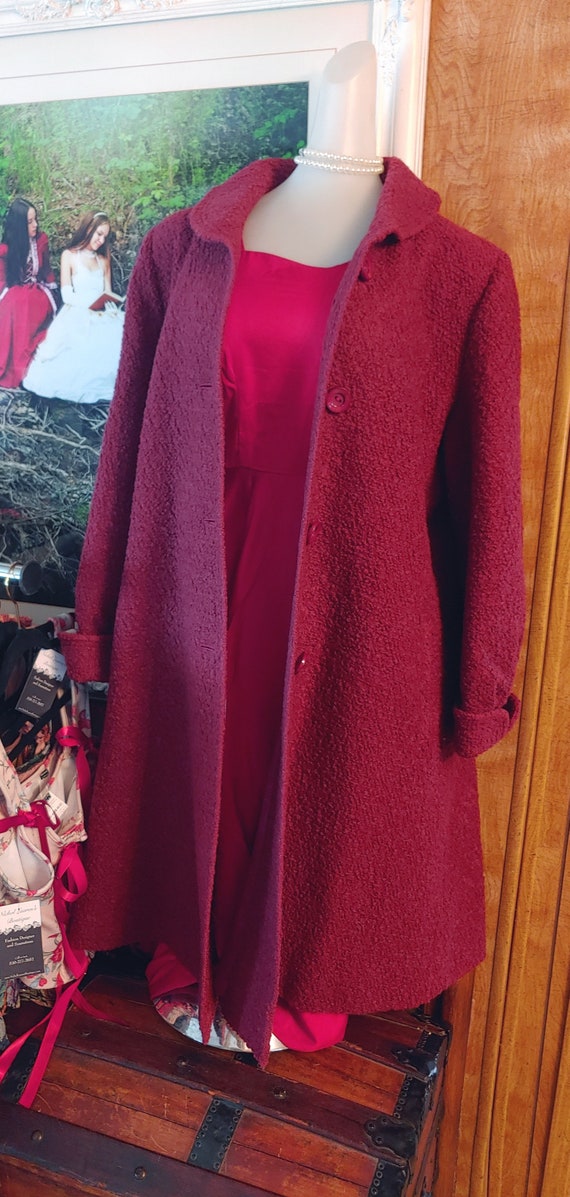 Vintage Wool Union Made princess coat single brea… - image 2