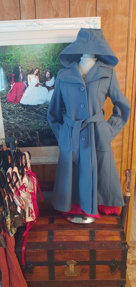 Vintage Wool Union Made princess coat single brea… - image 1