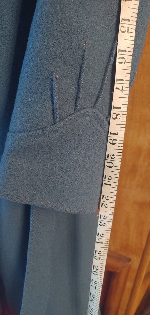Vintage Wool Union Made princess coat single brea… - image 4