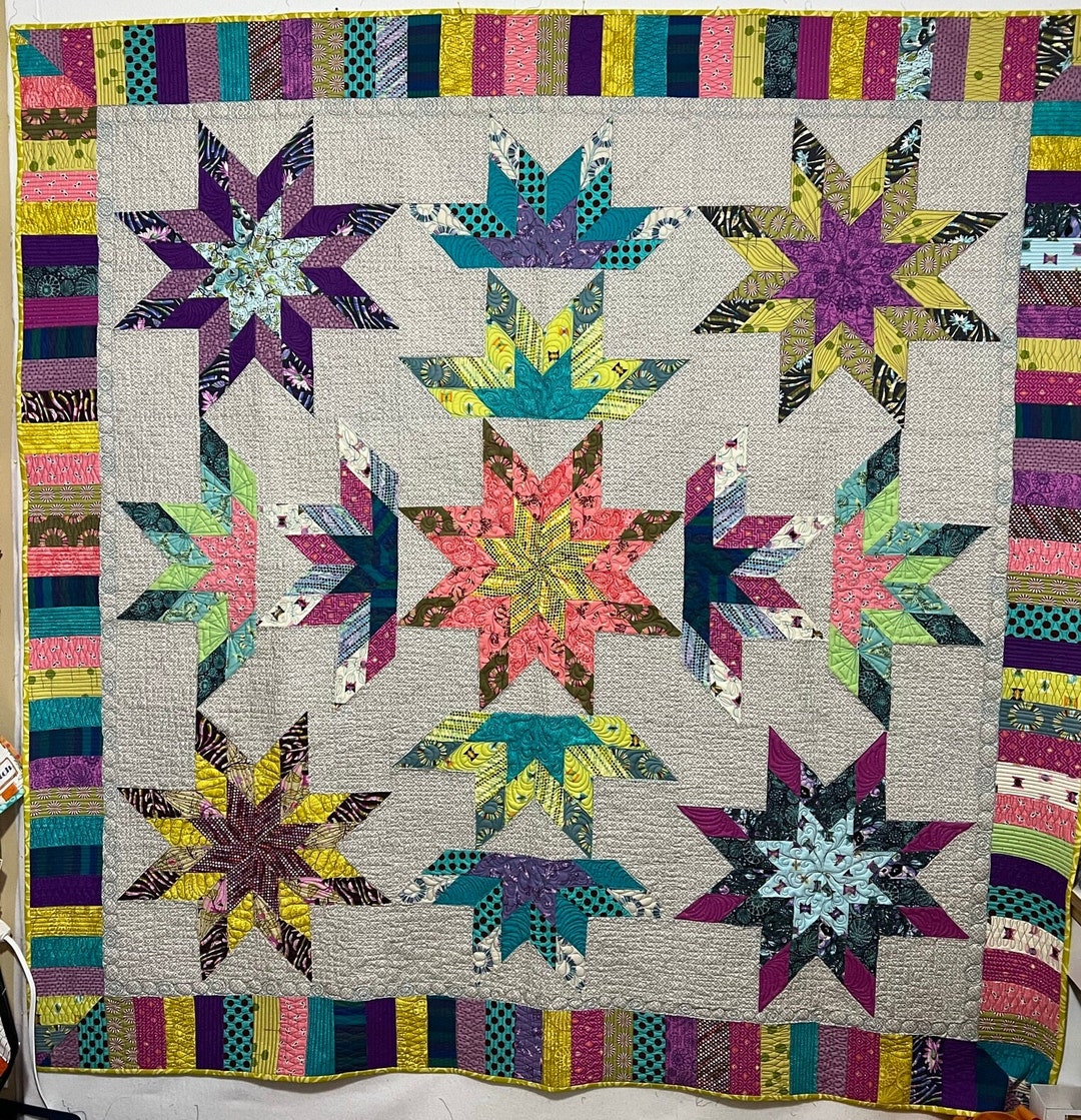 Tula Pink Stars Quilt Etsy