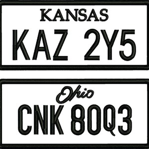 Supernatural &quot;Baby&quot; Impala Plates Patch