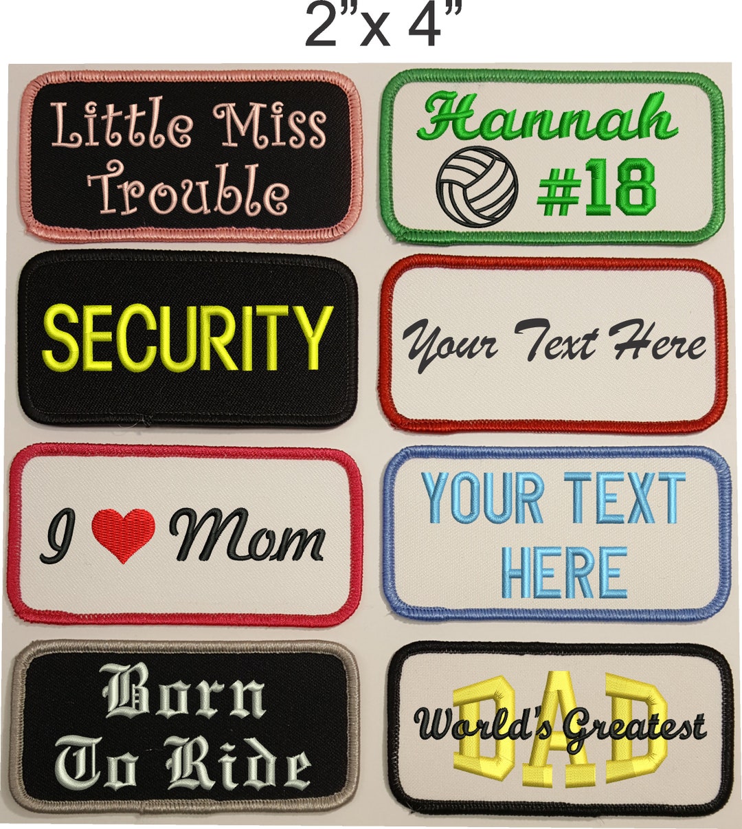 Custom Embroidered Iron-on Patch 2