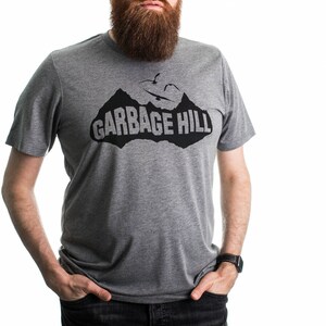 Garbage Hill Winnipeg T-Shirt, Screen Printed, Grey Unisex Tri-Blend image 4
