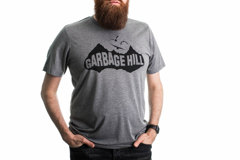 Garbage Hill Winnipeg T-Shirt, Screen Printed, Grey Unisex Tri-Blend image 4