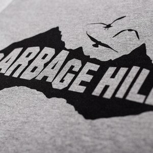 Garbage Hill Winnipeg T-Shirt, Screen Printed, Grey Unisex Tri-Blend image 2