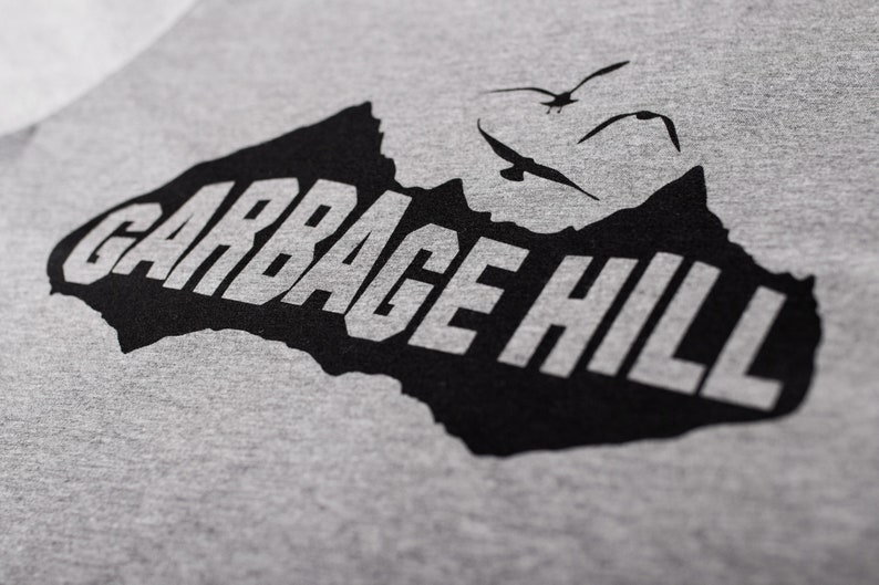 Garbage Hill Winnipeg T-Shirt, Screen Printed, Grey Unisex Tri-Blend image 2