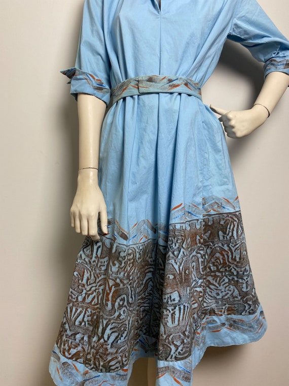 VtG 50s Tiki Batik print circle dress // Puerto r… - image 6