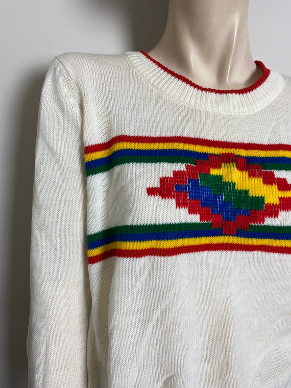 VtG 1970s Aztec rainbow sweater // groovy bohemia… - image 5