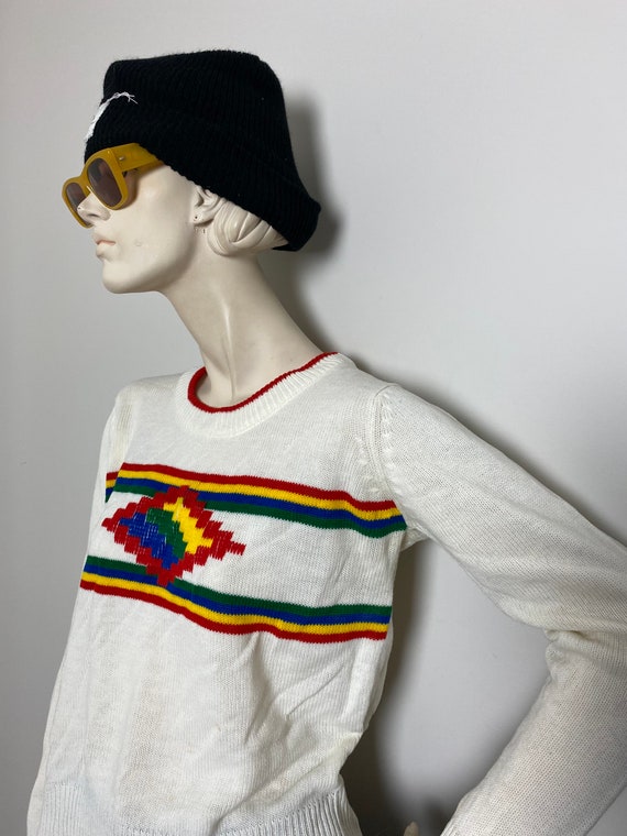 VtG 1970s Aztec rainbow sweater // groovy bohemia… - image 3