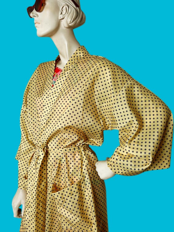 Vintage Pierre Cardin Sill robe// Designer smoke jack… Gem