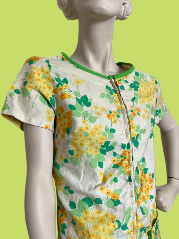 Vintage 60s daisy shift// Mod twiggy dress with b… - image 7