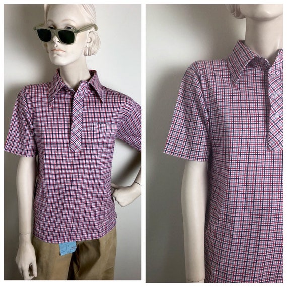 Vintage 1960s plaid county fair shirt - image 1