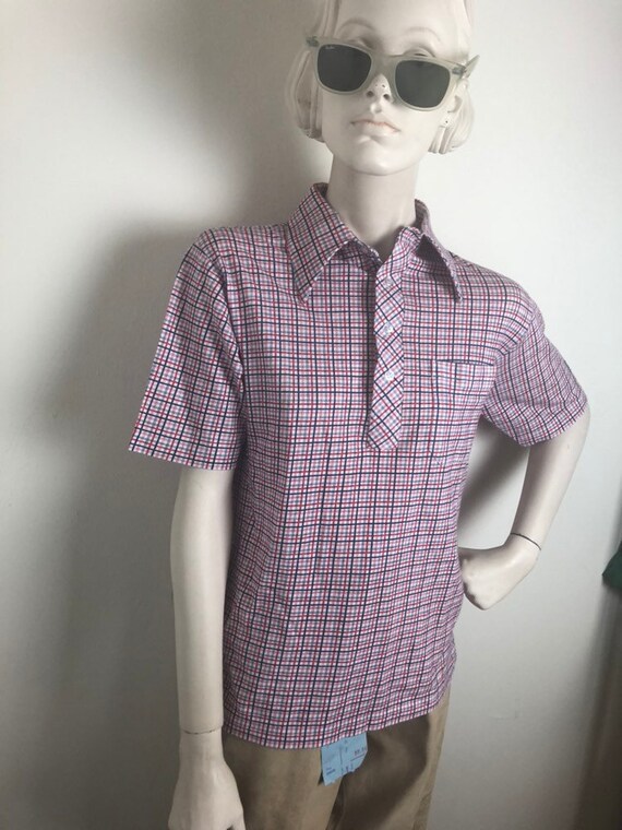 Vintage 1960s plaid county fair shirt - image 2