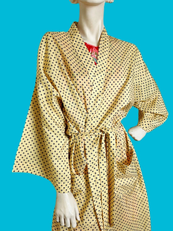Vintage Pierre Cardin Sill robe// Designer smoke jack… Gem