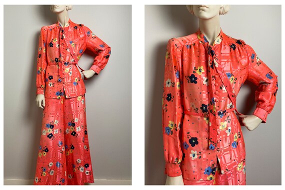 Bohemian Dream Vtg luxury lounge set // Hot pink w