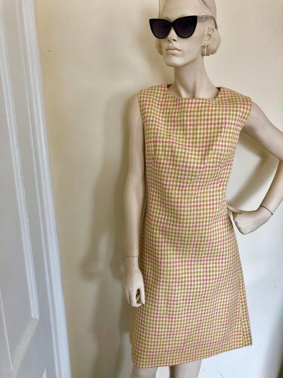 colorful Houndstooth 1960s shift! 1960s classic h… - image 2