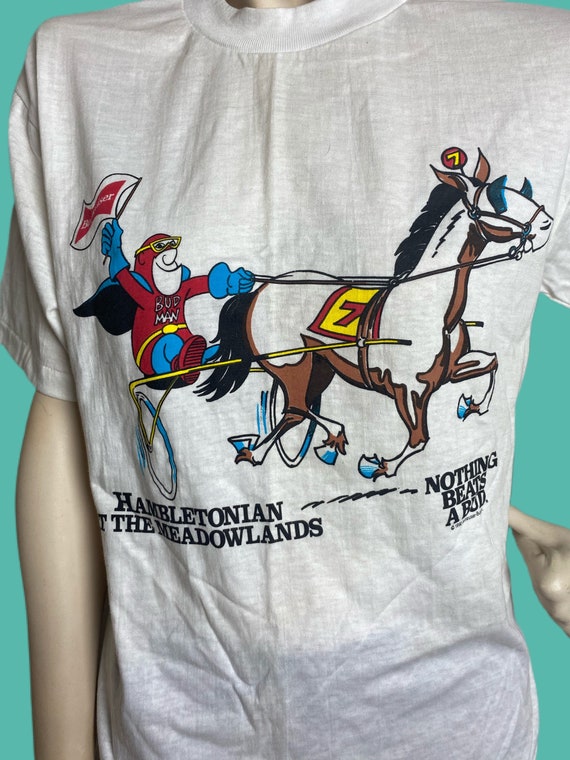 Vintage Budman Budweiser T Shirt // 50/50 blend B… - image 3