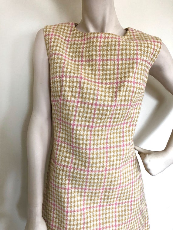 colorful Houndstooth 1960s shift! 1960s classic h… - image 4