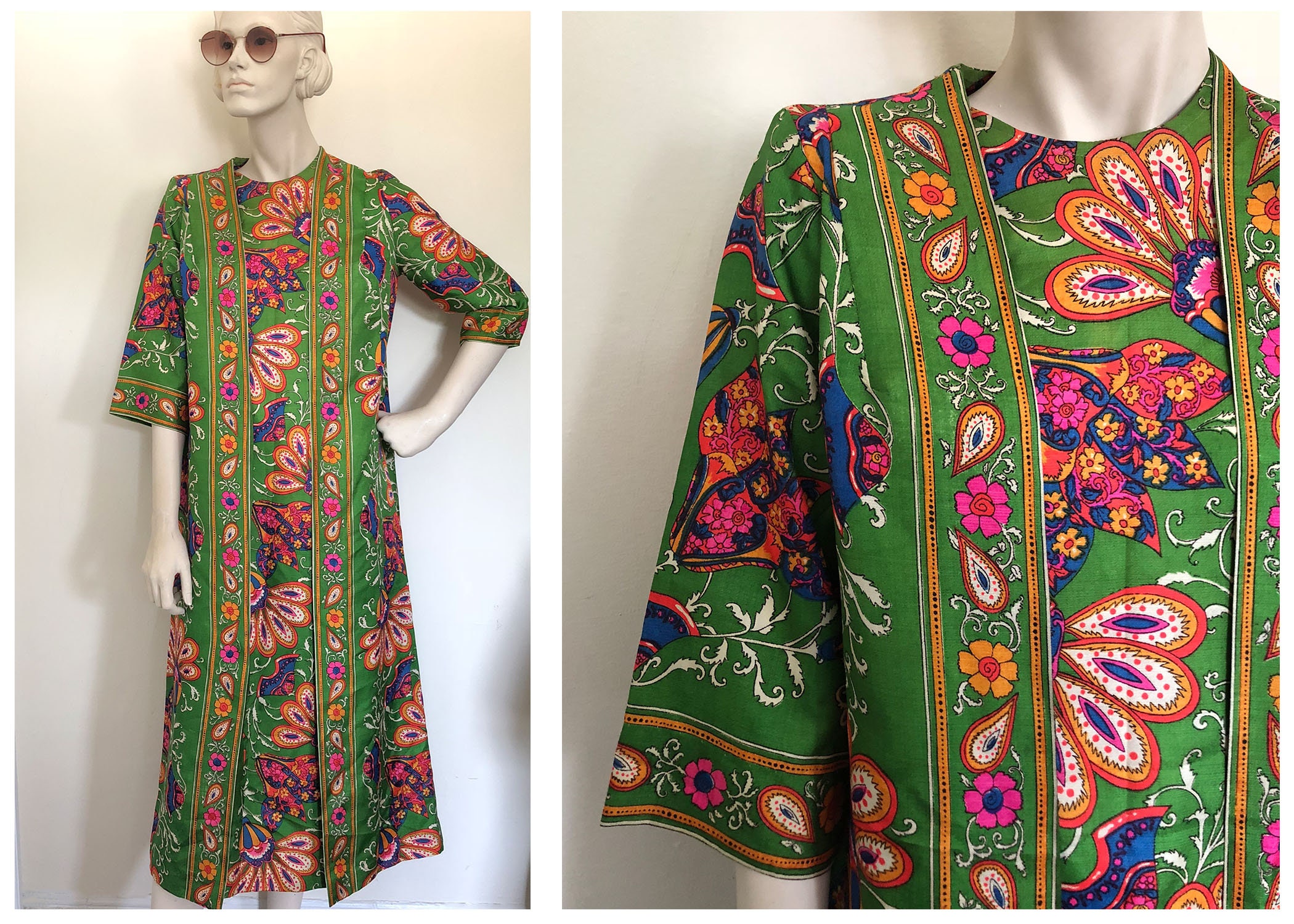 kaftan wrap dress