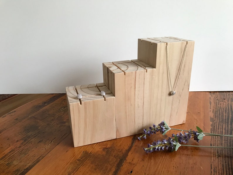 Jewellery Display Plinth Jewellery Display Pedestal Wood Etsy