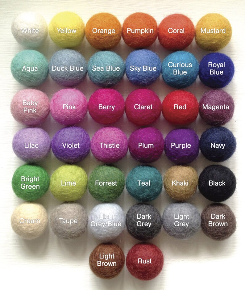 Design Your Own Felt Ball Garland Bunting Pom Pom Nursery Etsy